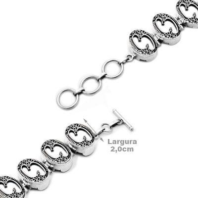 Pulseira de Prata com Madrepérola