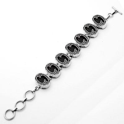 Pulseira de Prata com Ágata