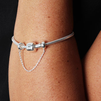 Pulseira para Berloque de Prata Memories
