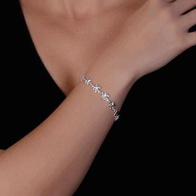Pulseira de Prata Urso