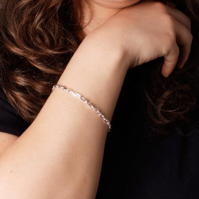 Pulseira de Prata em Elos