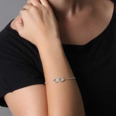 Pulseira de Prata Infinito