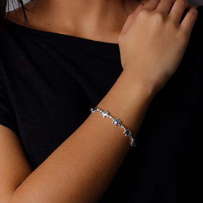 Pulseira de Prata Elefante.