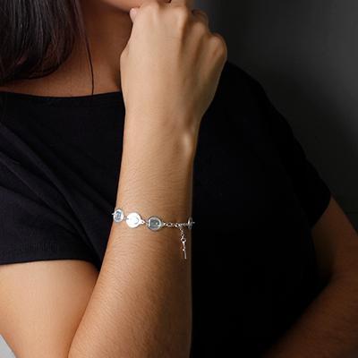 Pulseira de Prata Dez Mandamentos.