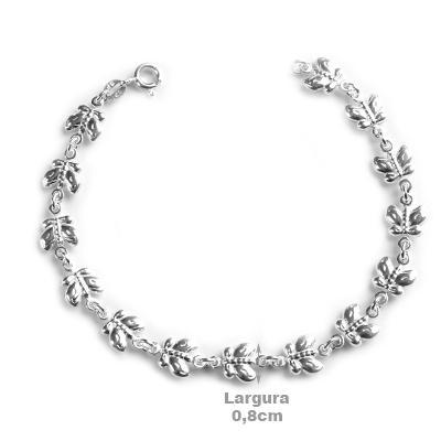 Pulseira de Prata Borboletas