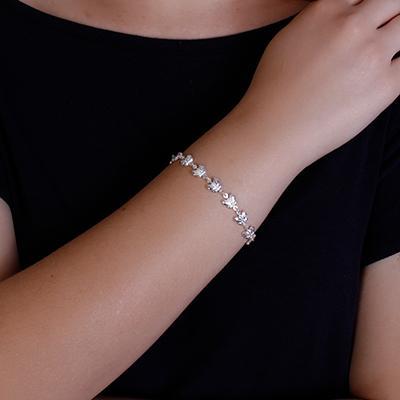Pulseira de Prata Borboletas