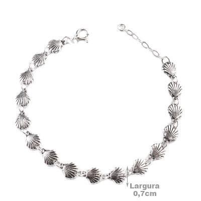 Pulseira de Prata Concha