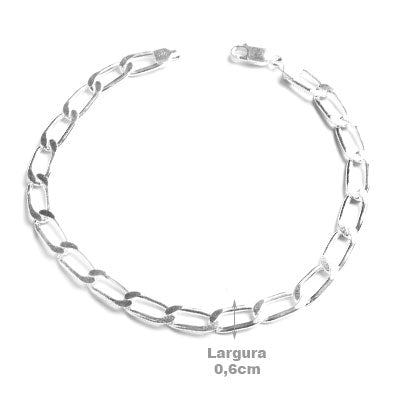 Pulseira de Prata Elos.