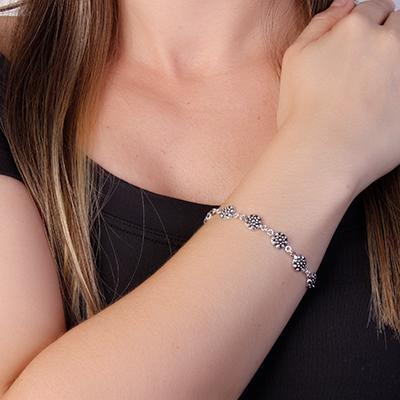 Pulseira de Prata Trabalhada