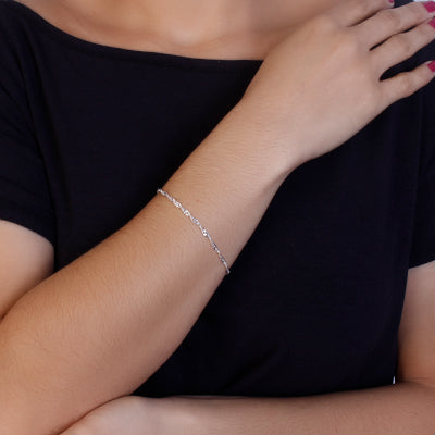 Pulseira de Prata Trabalhada