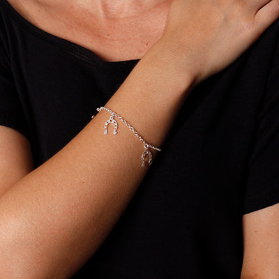 Pulseira de Prata Ferradura.