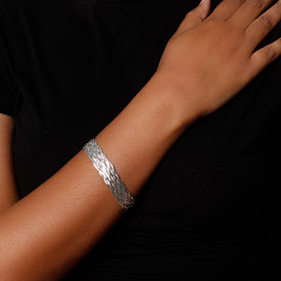 Pulseira de Prata Trabalhada