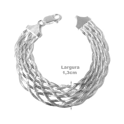 Pulseira de Prata Trabalhada
