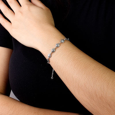 Pulseira de Prata Sol