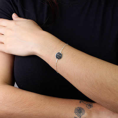 Pulseira de Prata Signo Gêmeos