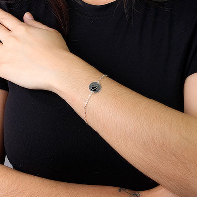 Pulseira de Prata Signo Câncer