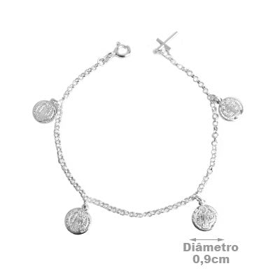 Pulseira de Prata São Bento