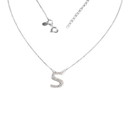 Gargantilha de Prata Letra