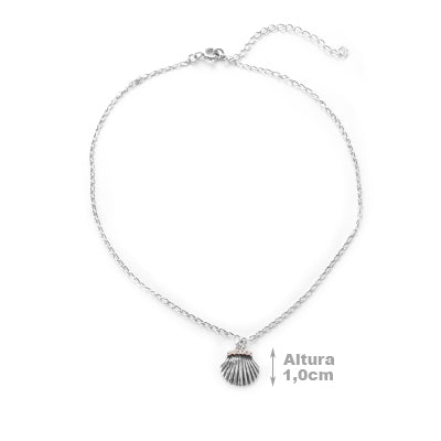 Tornozeleira de Prata Concha