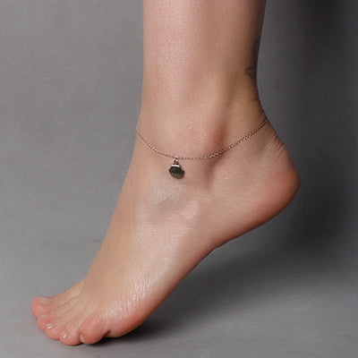 Tornozeleira de Prata Concha