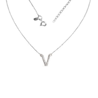 Gargantilha de Prata Letra