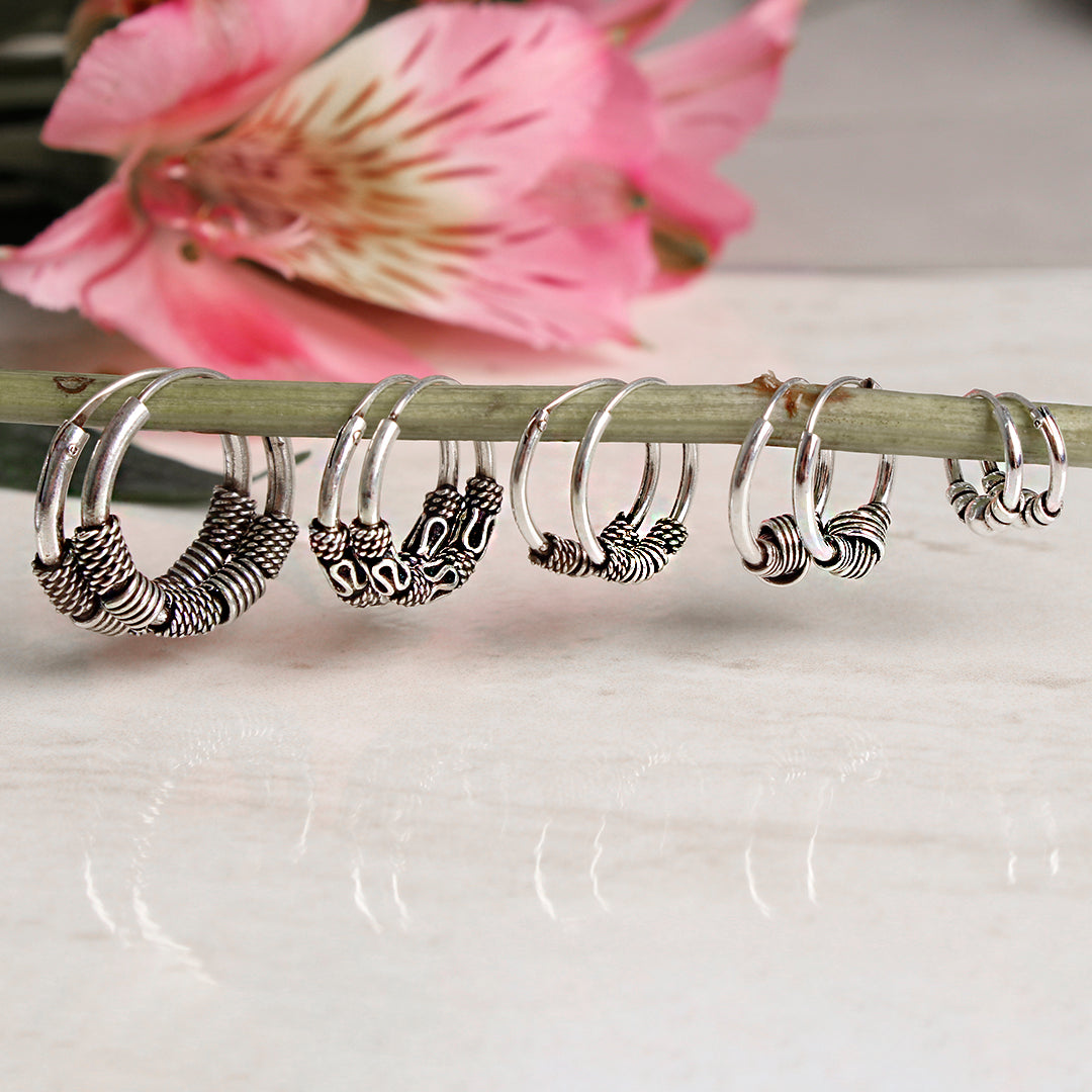 Argola de Prata Bali - 54597 - soprata