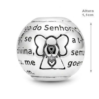 Berloque de Prata Santo Anjo -  41334