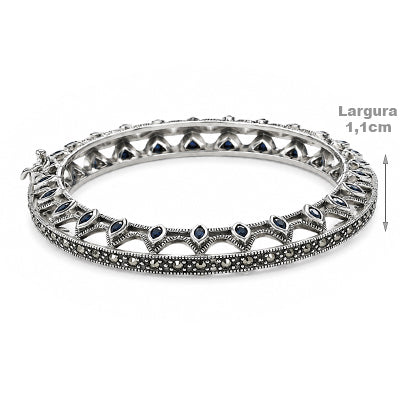 Bracelete de Prata com Marcassita - 41407
