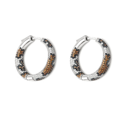 Argola de Prata com Zircônias - 42178