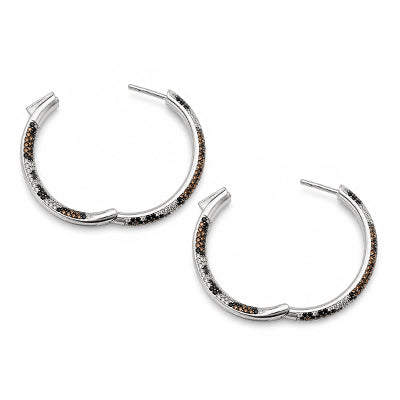 Argola de Prata com Zircônias - 42469
