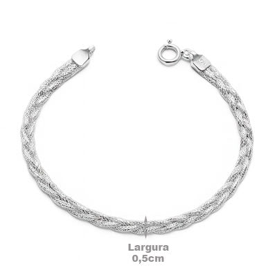Pulseira de Prata Trabalhada - 42770