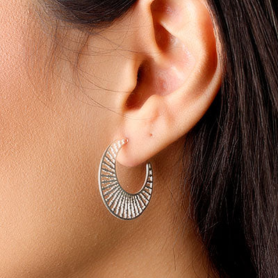 Argola de Prata Vazada - 45402