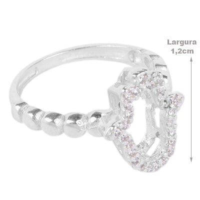 Anel de Prata Hamsa - 45907