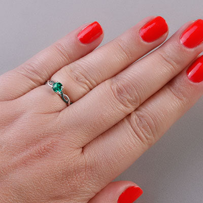 Anel de Prata com Zircônia - 47122