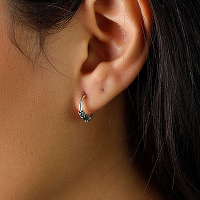 Argola de Prata Bali - 54598