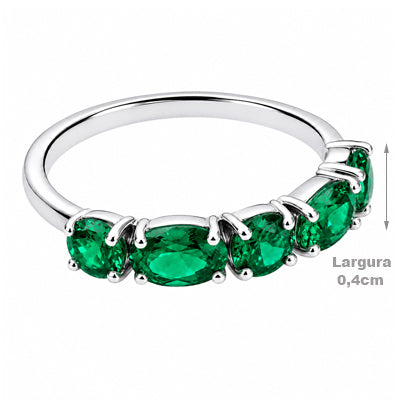 Anel de Prata com Zircônia - 54890