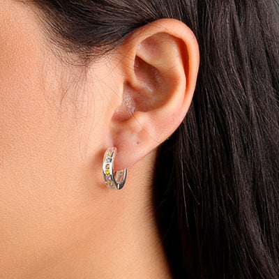 Argola de Prata com Zircônia - 55611