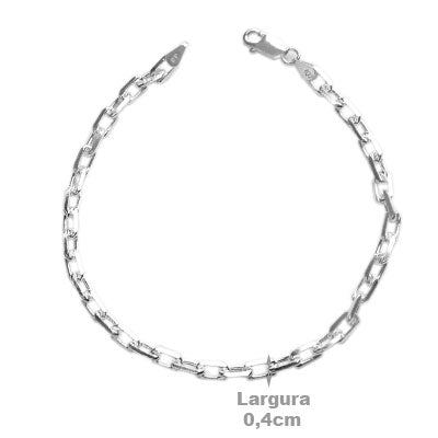 Pulseira de Prata Elos