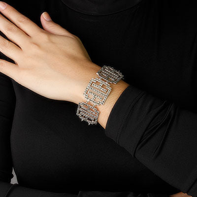 Pulseira de Prata com Marcassitas - 56726
