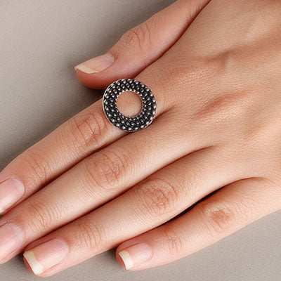 Anel de Prata Trabalhado - 56845 - soprata