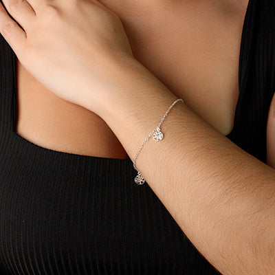 Pulseira de Prata Árvore da Vida