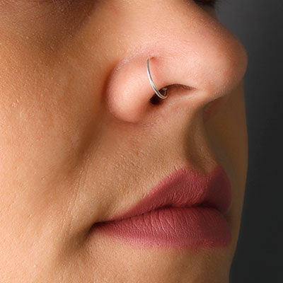 Piercing de Prata Argola para Nariz