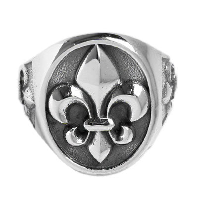Anel de Prata Flor de Lis - 57696