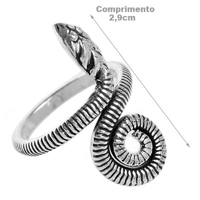 Anel de Prata Serpente / Cobra