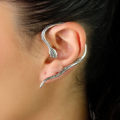 Brinco de Prata Contorno de Orelha (Ear Cuff)