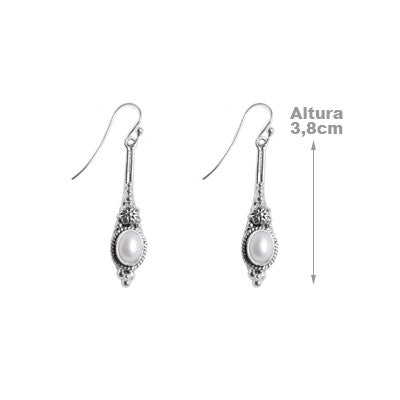 Brinco de Prata com Pérola