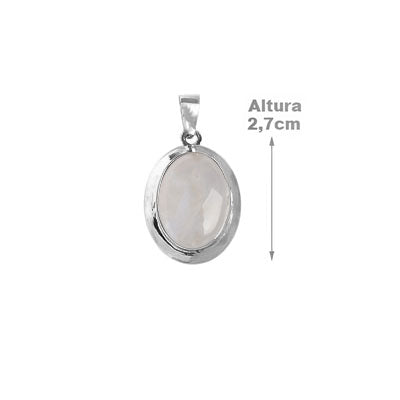 Pingente de Prata com Pedra da Lua