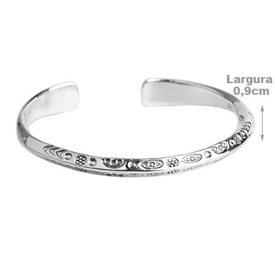 Bracelete de Prata Trabalhado 