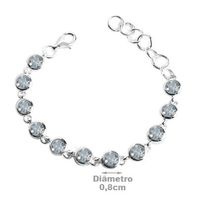 Pulseira de Prata com Topázio