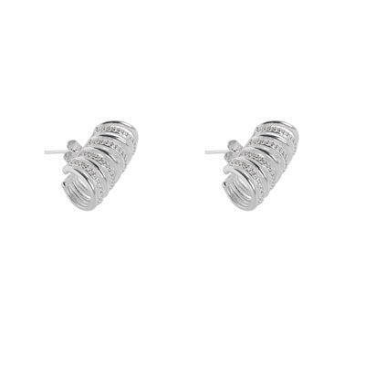 Argola de Prata com Zircônias